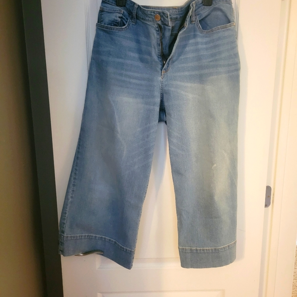 Denim Wide Leg Gaucho